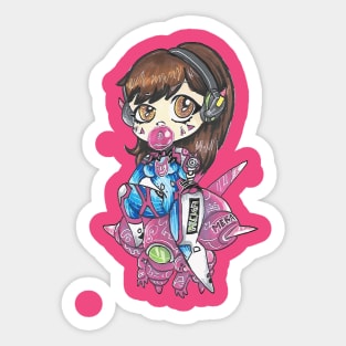 Dva mecha Sticker